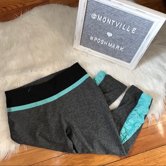 MPG Pants - MPG Gray Cropped Athletic Workout Leggings Small